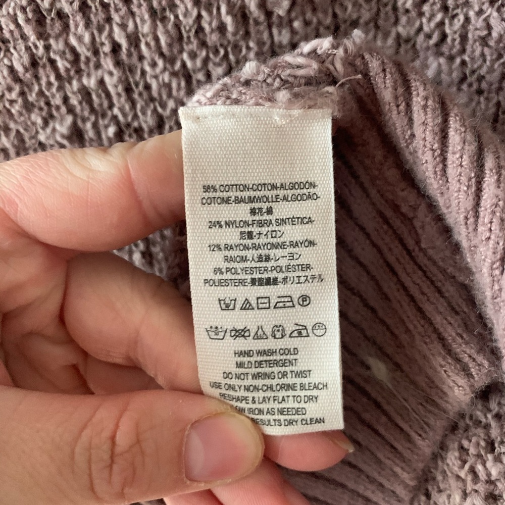 Free People By Your Side Sweater in Muave Small - Picture 9 of 12